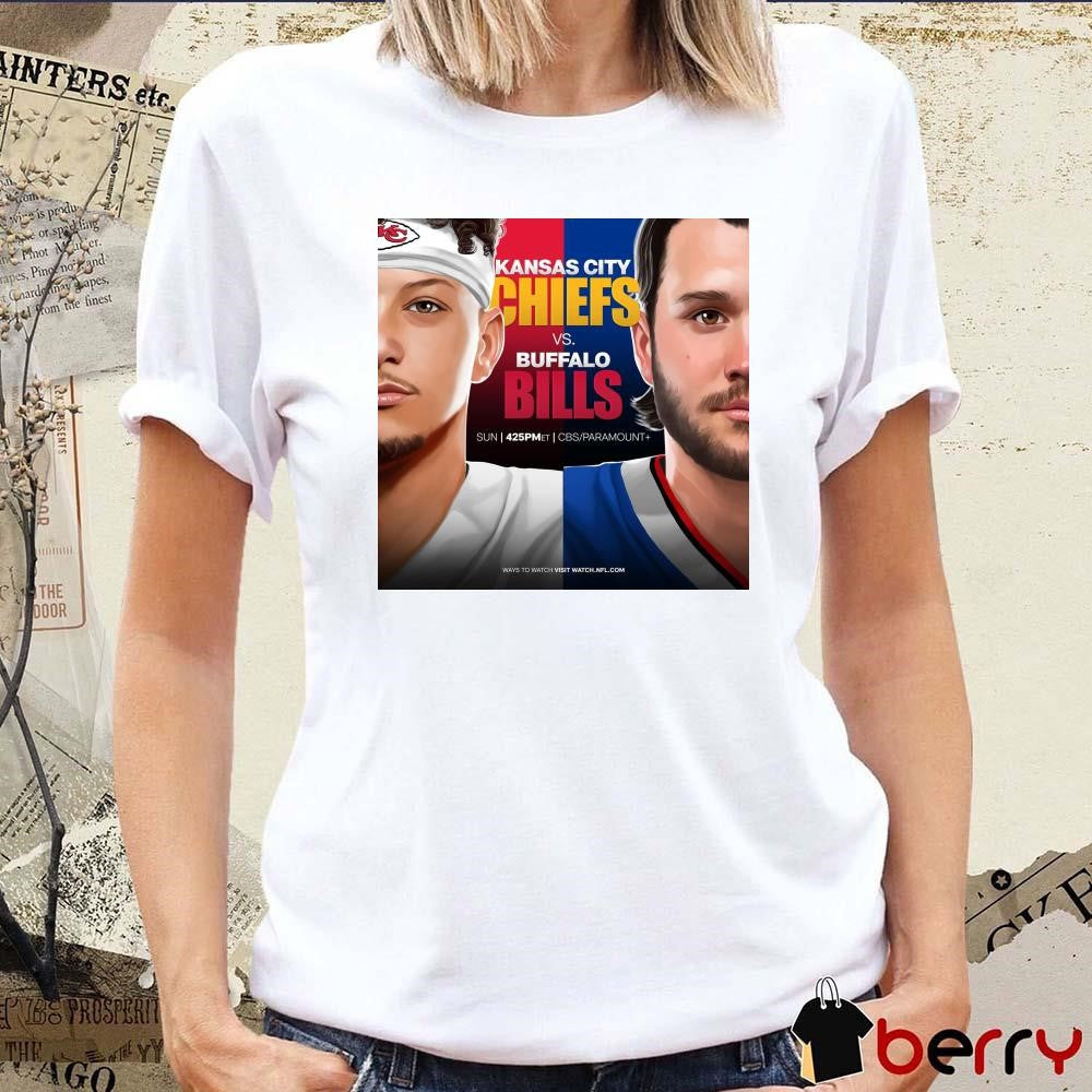 NFL Kansas City Chiefs Vs Buffalo Bills Round 8 of Mahomes-Allen Poster t-shirt