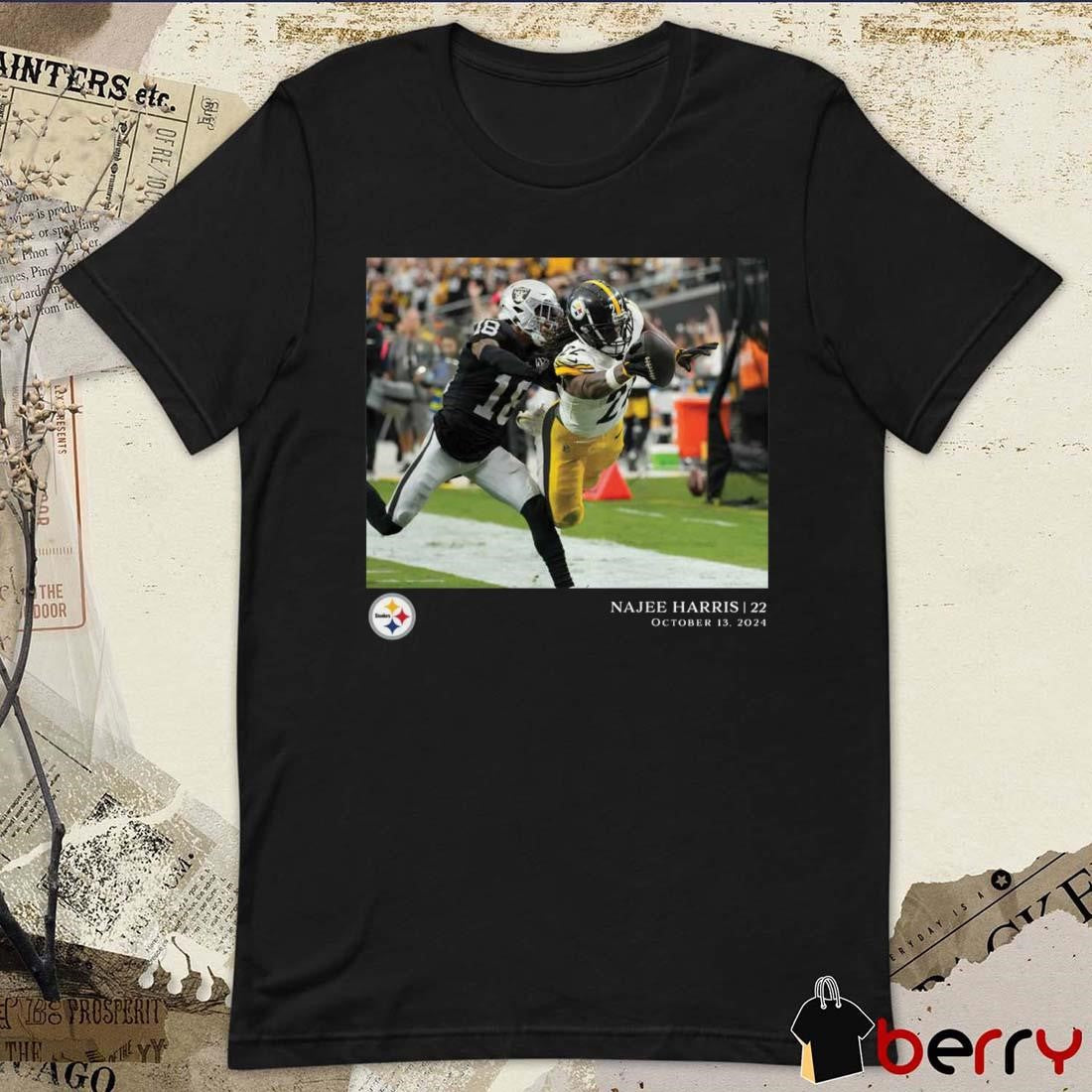 Najee Harris Pittsburgh Steelers NFL Flash Features Week 6 Oct 13 2024 t-shirt