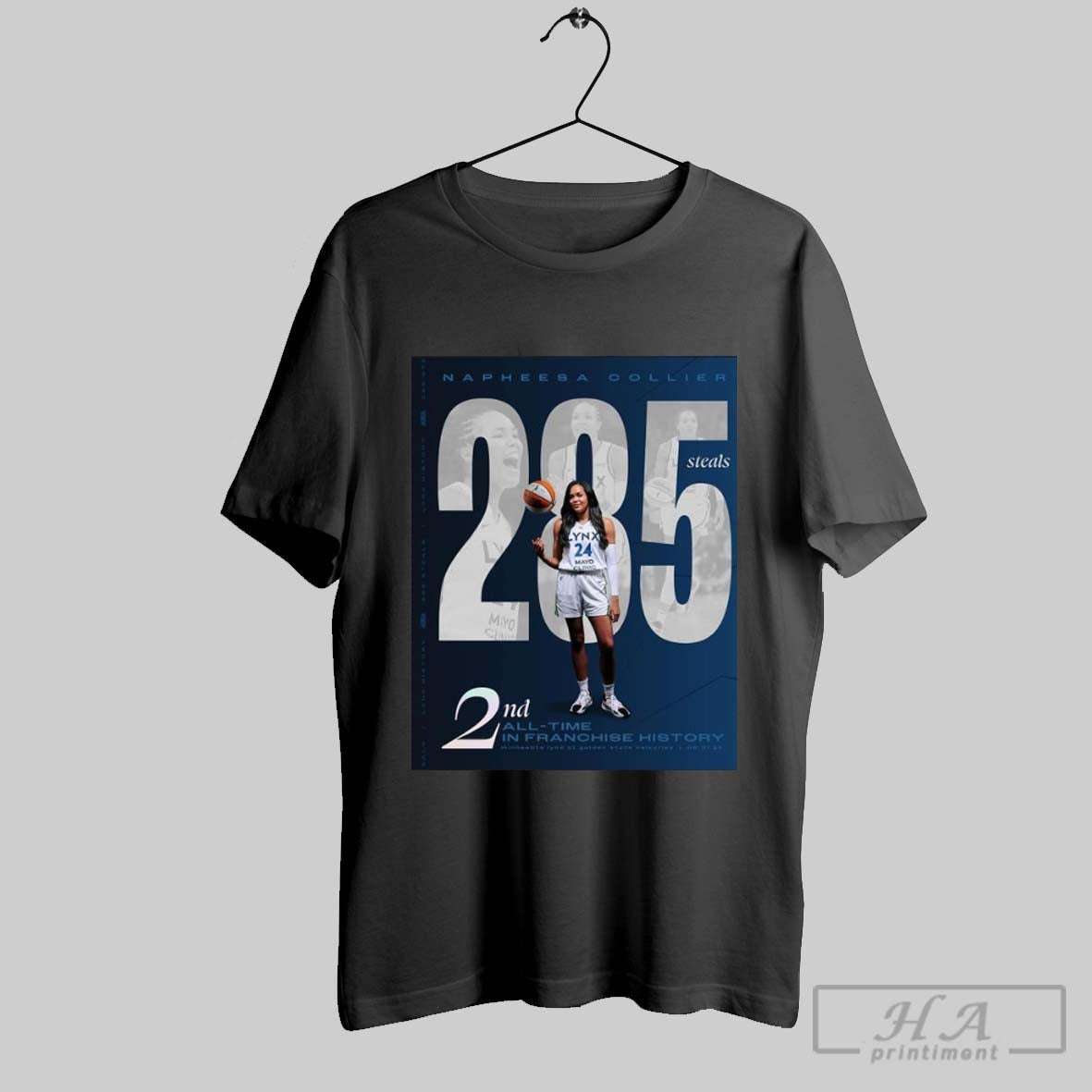 Official Napheesa Collier Minnesota Lynx 285 Steals 2nd All Time In Franchise History
