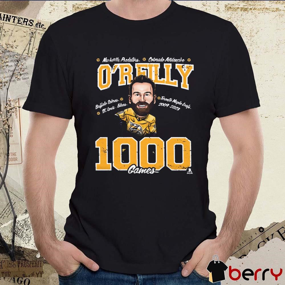 Nashville Predators O’Reilly 1000th Game Buffalo Salnes Toronto Maple Leafs Caricature t-shirt