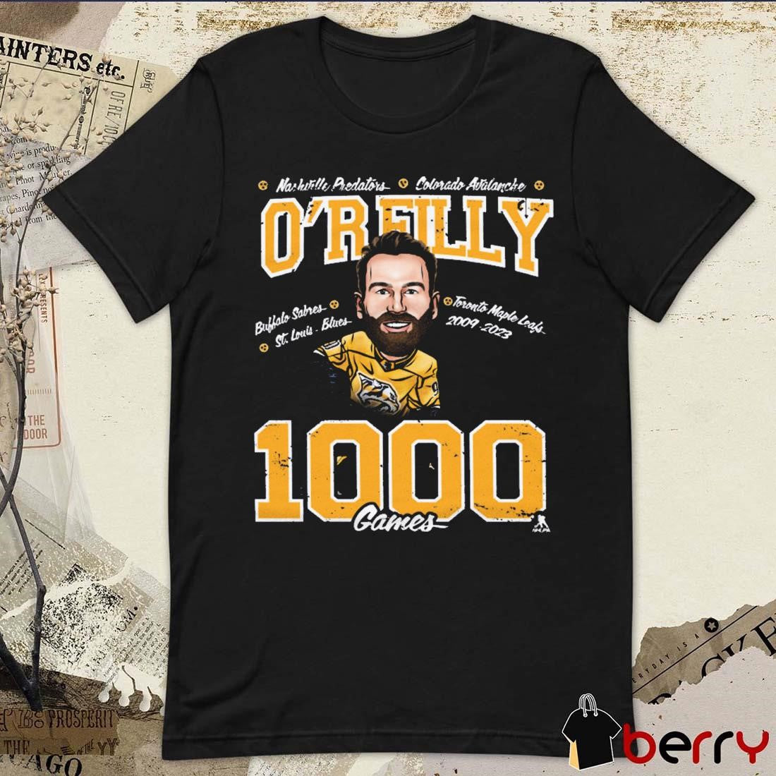 Nashville Predators O’Reilly 1000th Game Buffalo Salnes Toronto Maple Leafs Caricature t-shirt