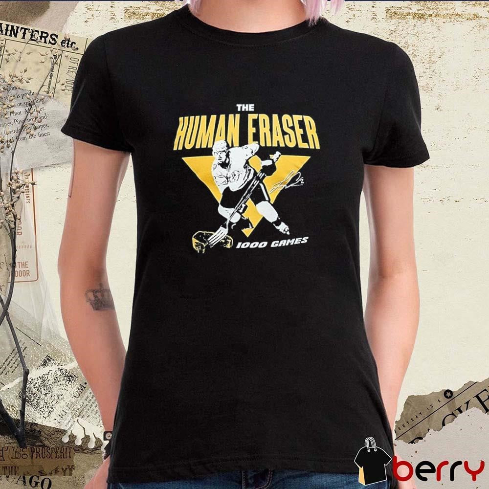 Nashville Predators The Human Fraser 1000 Games Signature t-shirt