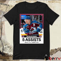 Nathan MacKinnon 5 Assists Nov 5 Colorado Avalanche Vs Seattle Kraken NHL Poster t-shirt