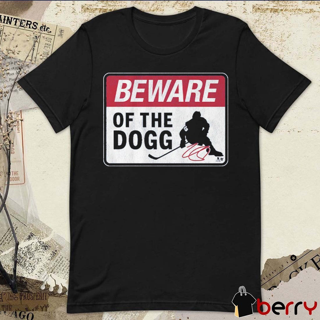 Nathan MacKinnon Beware of The Dogg Colorado Avalanche Signature t-shirt