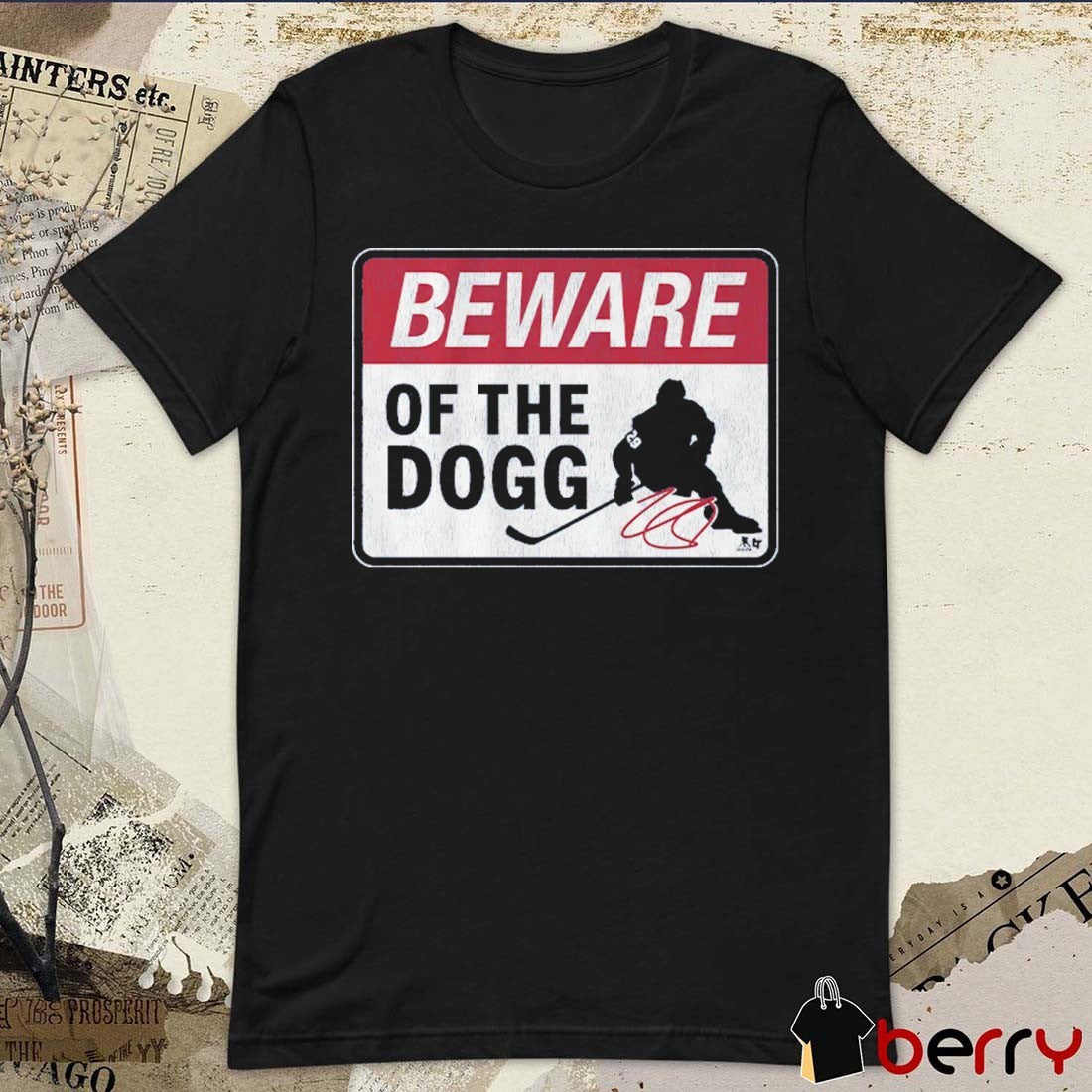 Nathan MacKinnon Beware of The Dogg Colorado Avalanche Signature t-shirt