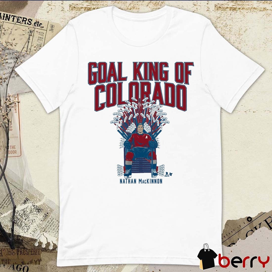 Nathan MacKinnon Goal King of Colorado Avalanche t-shirt