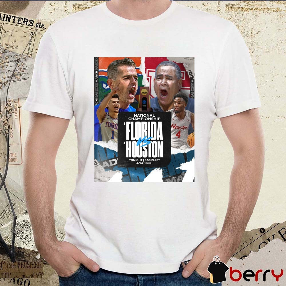 National Championship Florida Gator Vs Houston Cougars March Madness 2025 Poster t-shirt