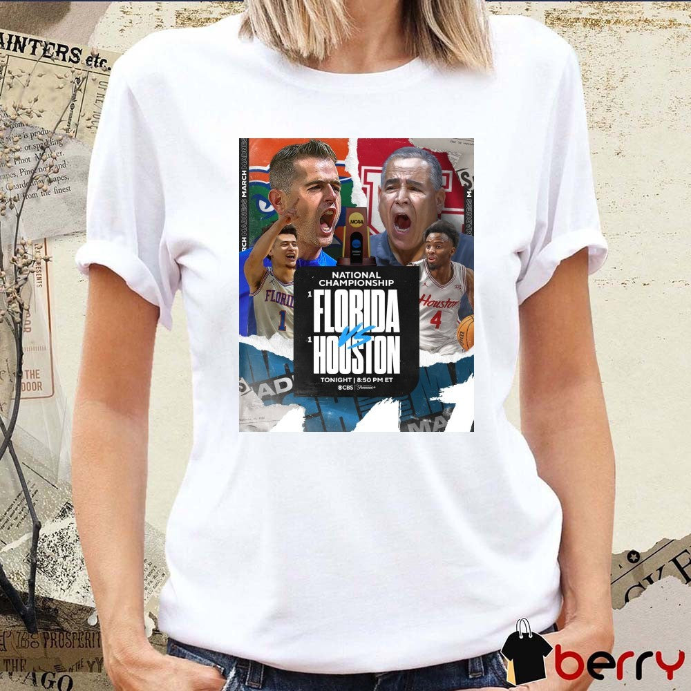 National Championship Florida Gator Vs Houston Cougars March Madness 2025 Poster t-shirt