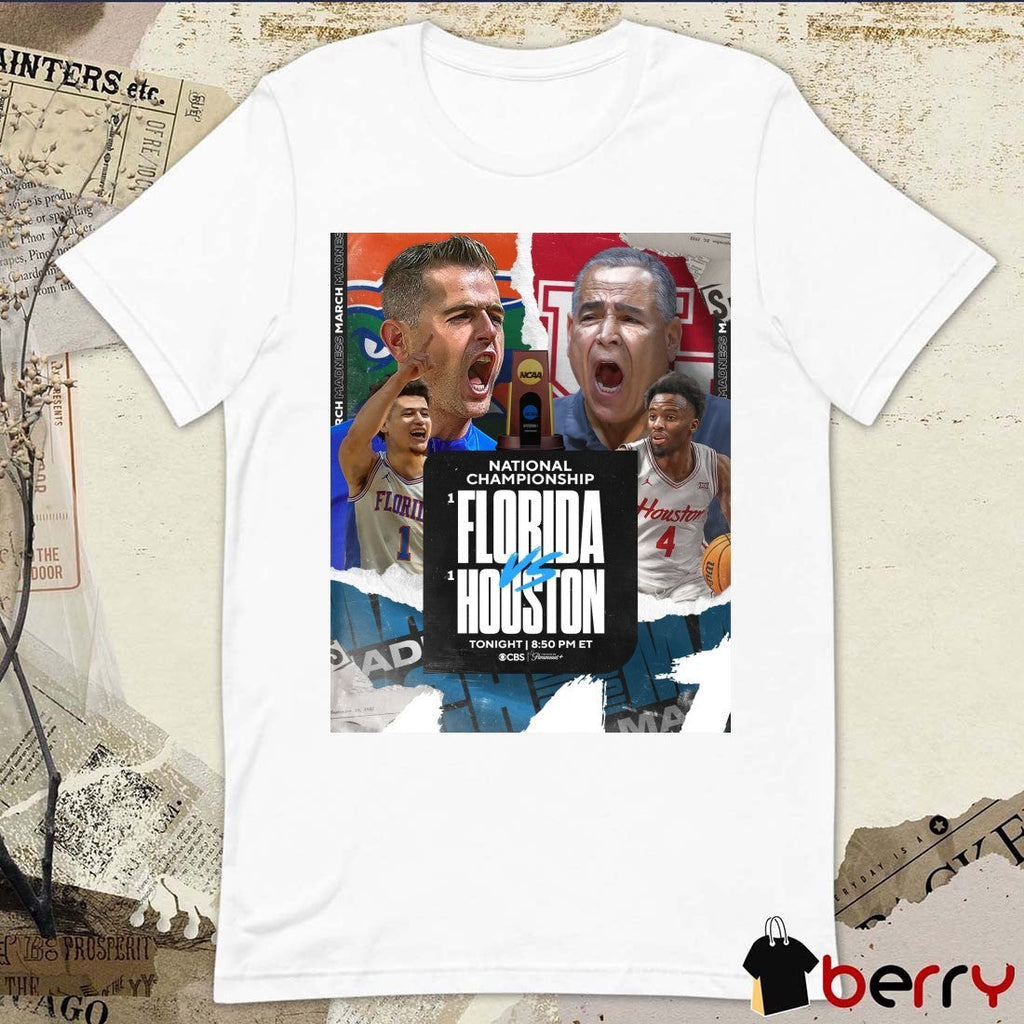 National Championship Florida Gator Vs Houston Cougars March Madness 2025 Poster t-shirt