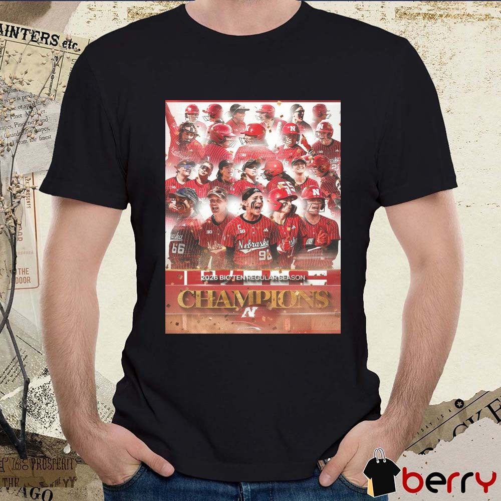 Nebraska Cornhuskers 2026 Big Ten Regular Season Championship Poster t-shirt