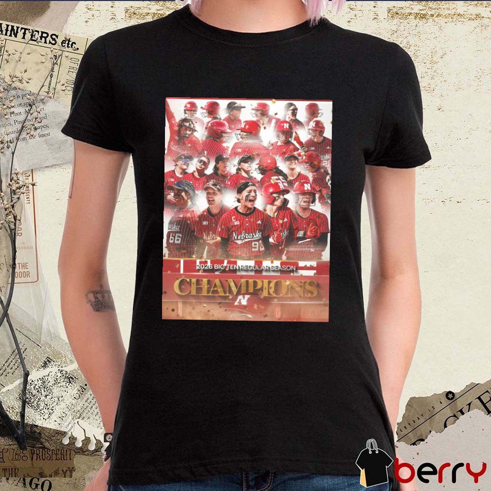 Nebraska Cornhuskers 2026 Big Ten Regular Season Championship Poster t-shirt