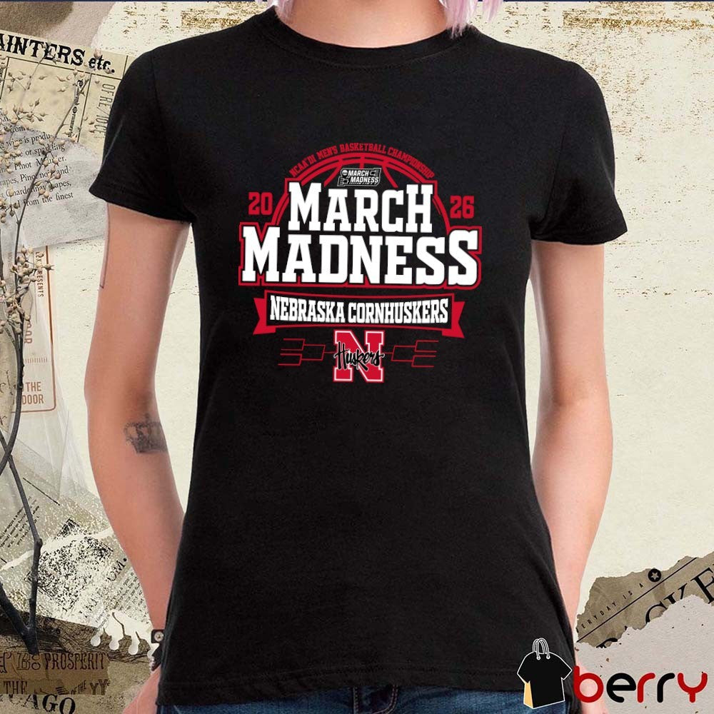 Nebraska Cornhuskers 2026 NCAA DI Men’s Basketball Championship March Madness t-shirt