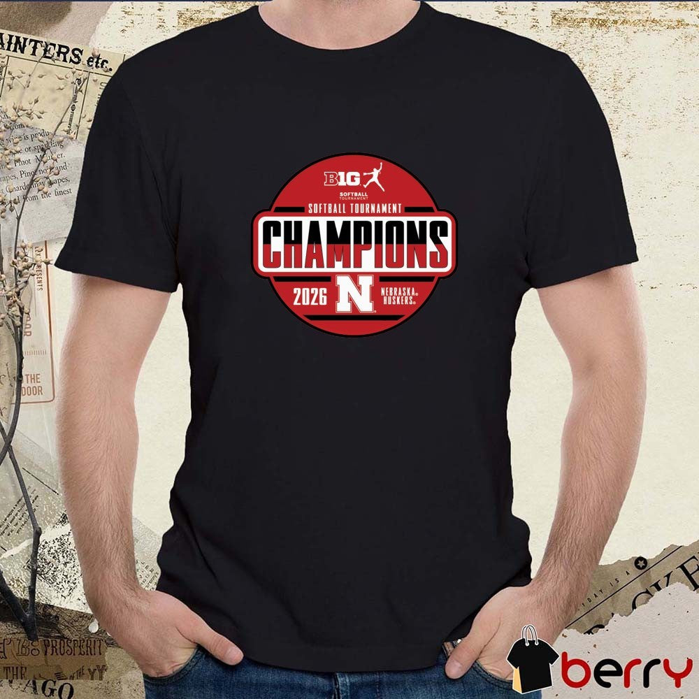 Nebraska Huskers 2026 NCAA Big Ten Softball Tournament Champions Locker Room t-shirt