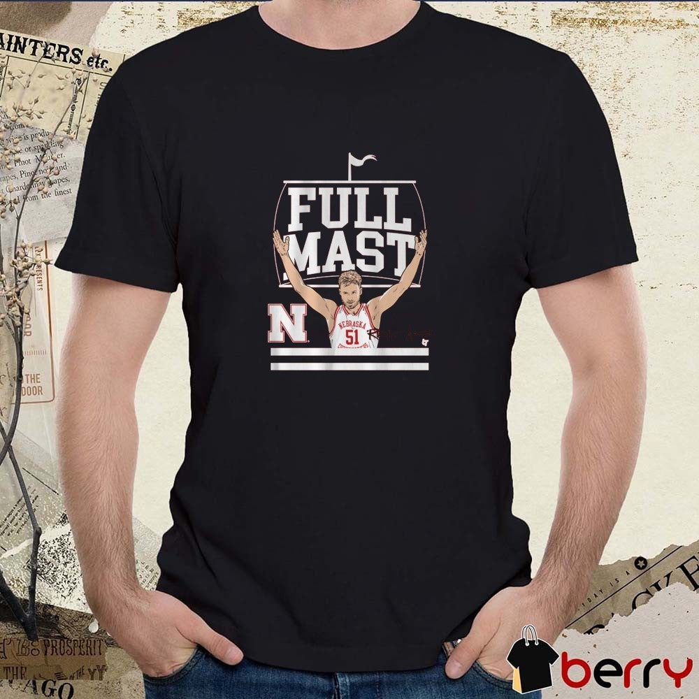 Nebraska Huskers Basketball Rienk Mast Full Mast Signature t-shirt