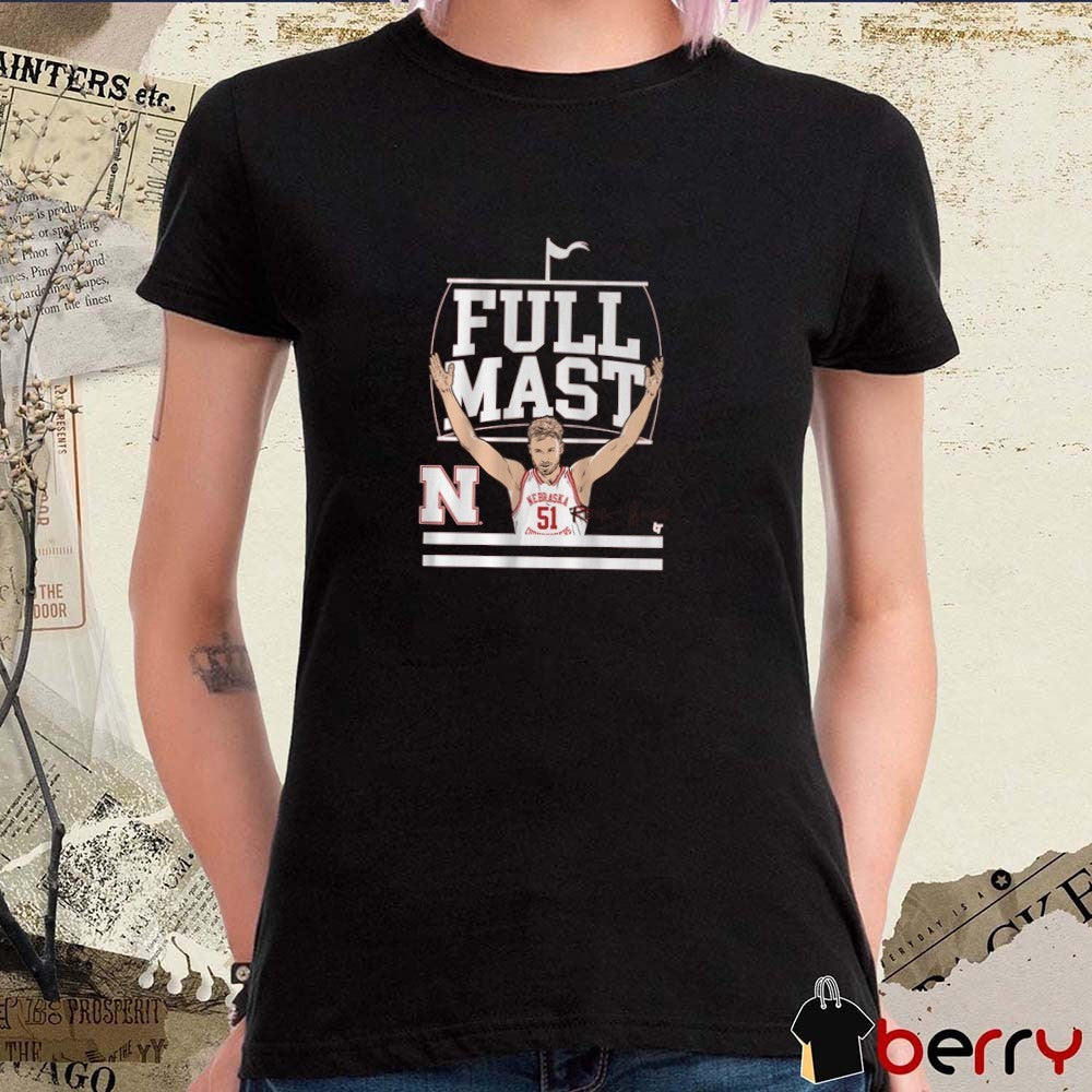 Nebraska Huskers Basketball Rienk Mast Full Mast Signature t-shirt