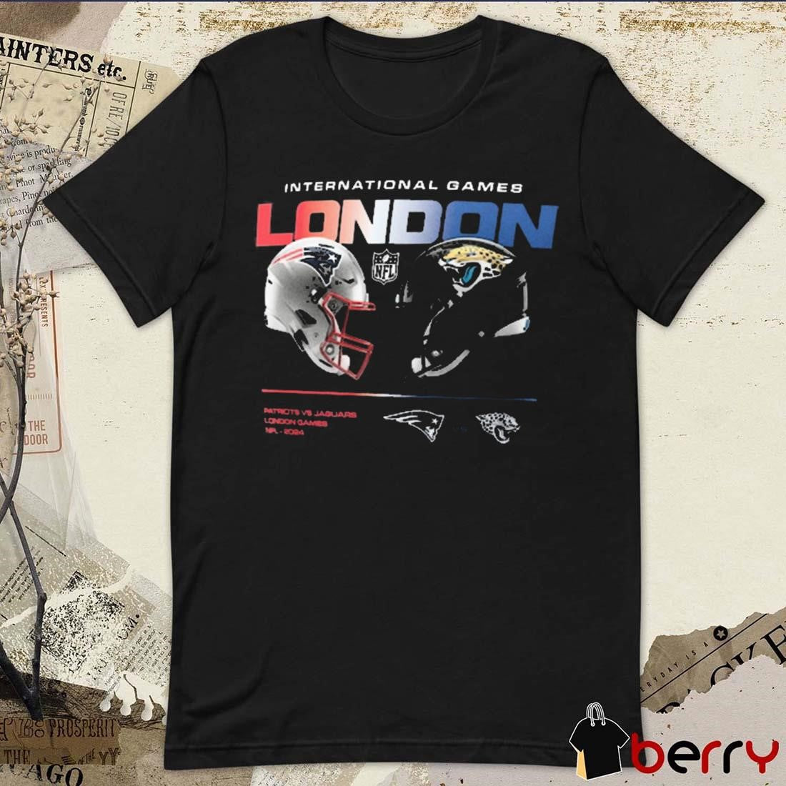 New England Patriots vs. Jacksonville Jaguars International Games London NFL 2024 t-shirt