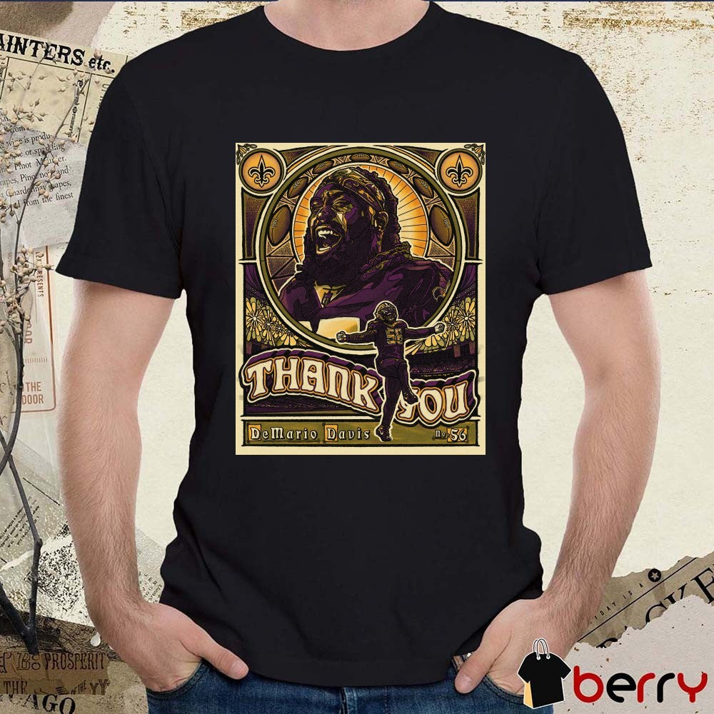 New Orleans Saints Thank You Legendary Leader On The Field Demario Davis t-shirt