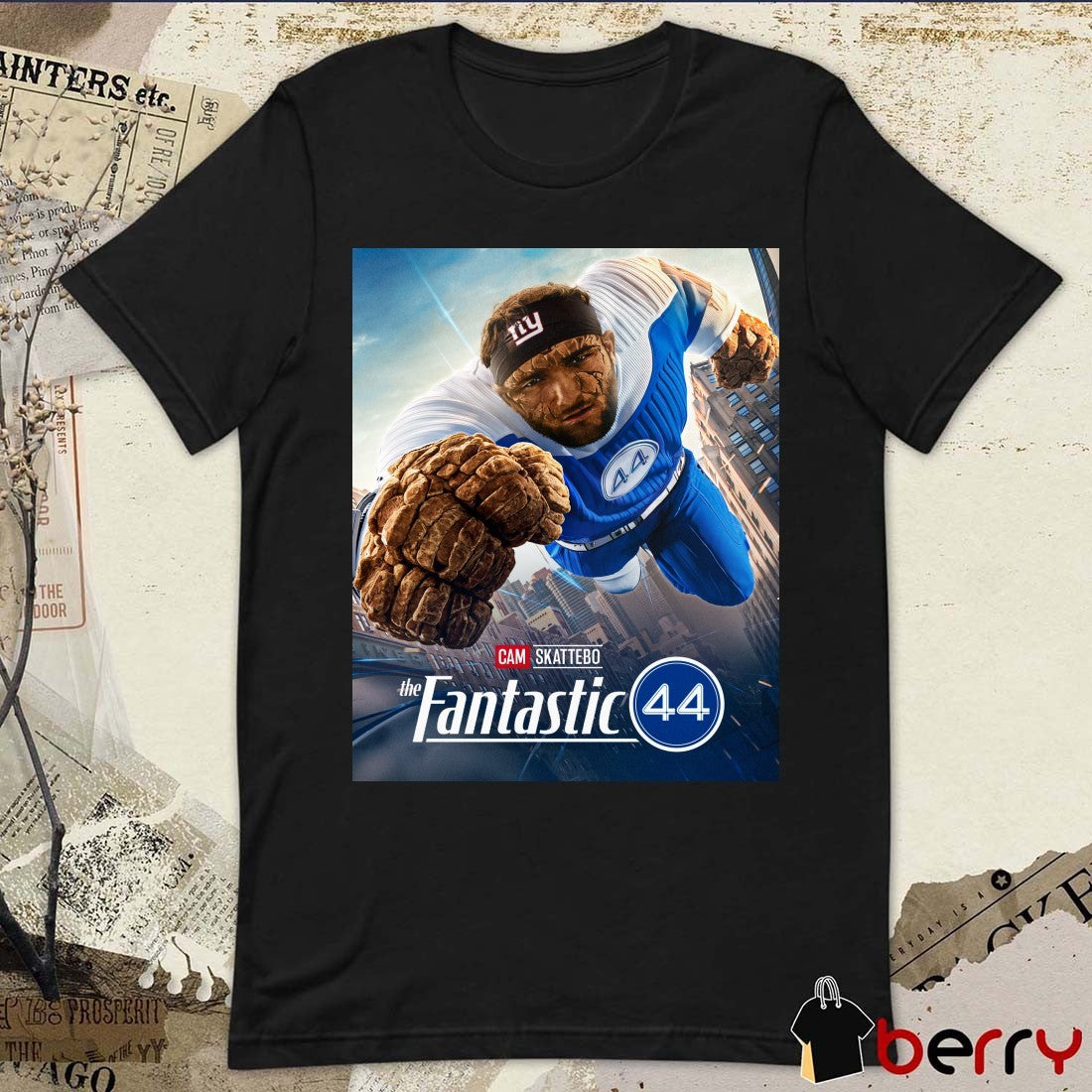 New York Giants NFL Football 2025 Cam Skattebo The Fantastic Poster t-shirt