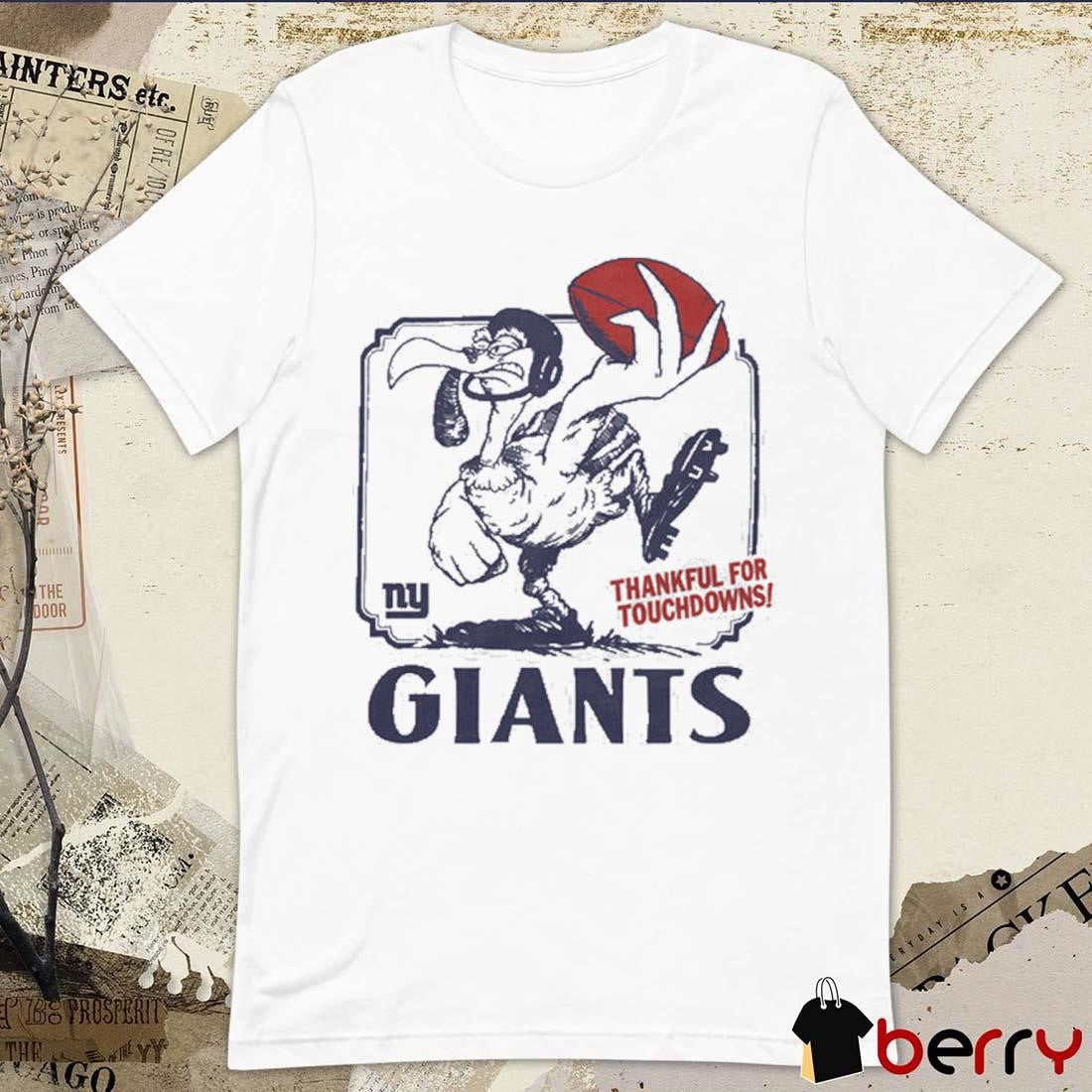New York Giants NFL Thankful For Touchdowns t-shirt