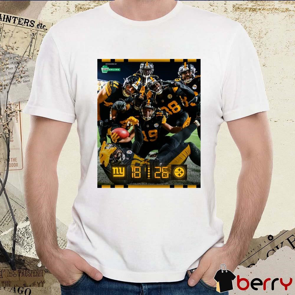 New York Giants at Pittsburgh Steelers Giant DUB HereWeGo Poster t-shirt