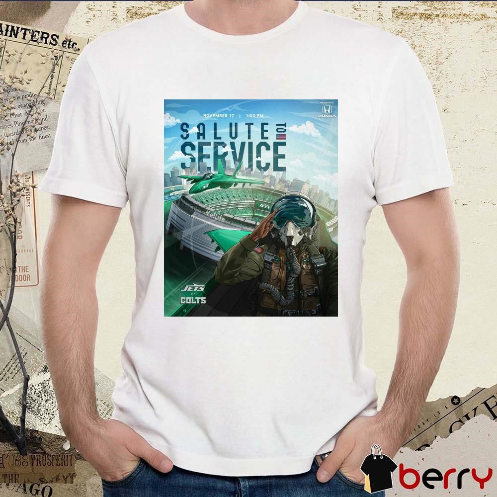 New York Jets Vs Indianapolis Colts Salute To Service November 17 2024 Poster t-shirt
