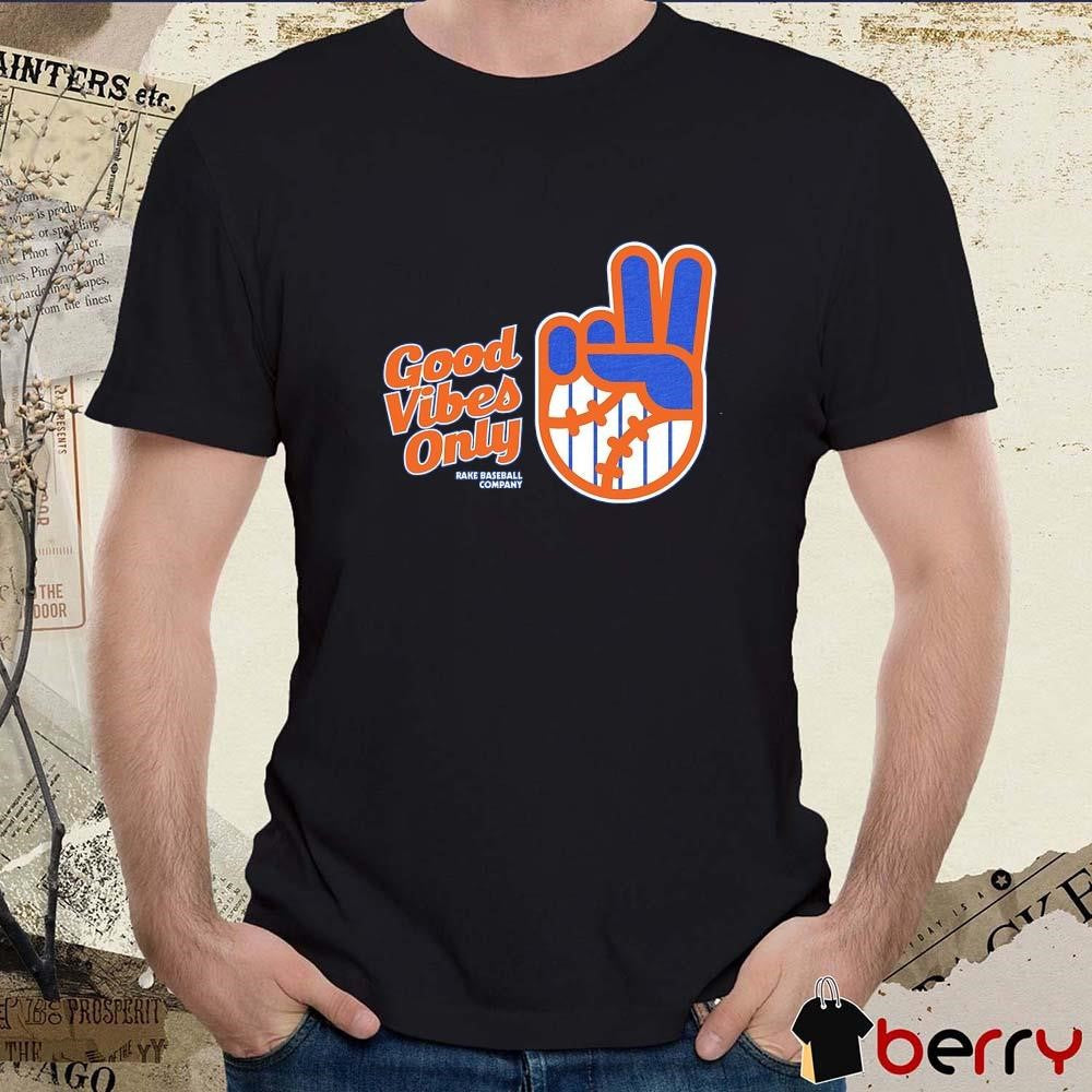 New York Mets Good Vibes Only Rake Baseball Company MLB t-shirt