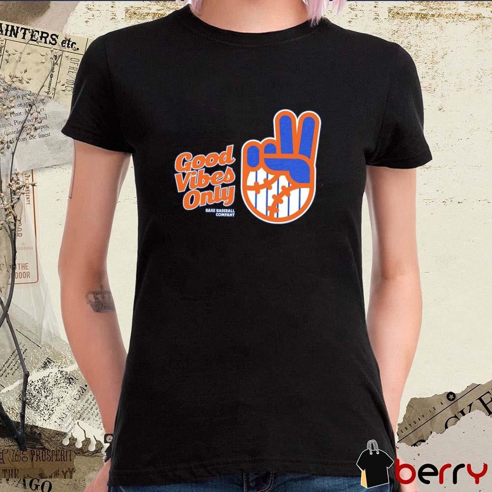 New York Mets Good Vibes Only Rake Baseball Company MLB t-shirt