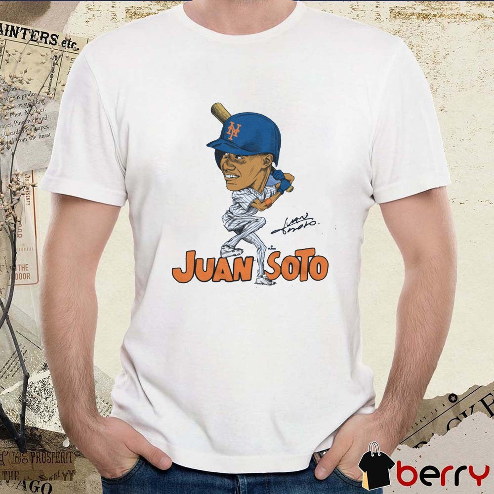 New York Mets Juan Soto Caricature Signature MLB 2025 t-shirt