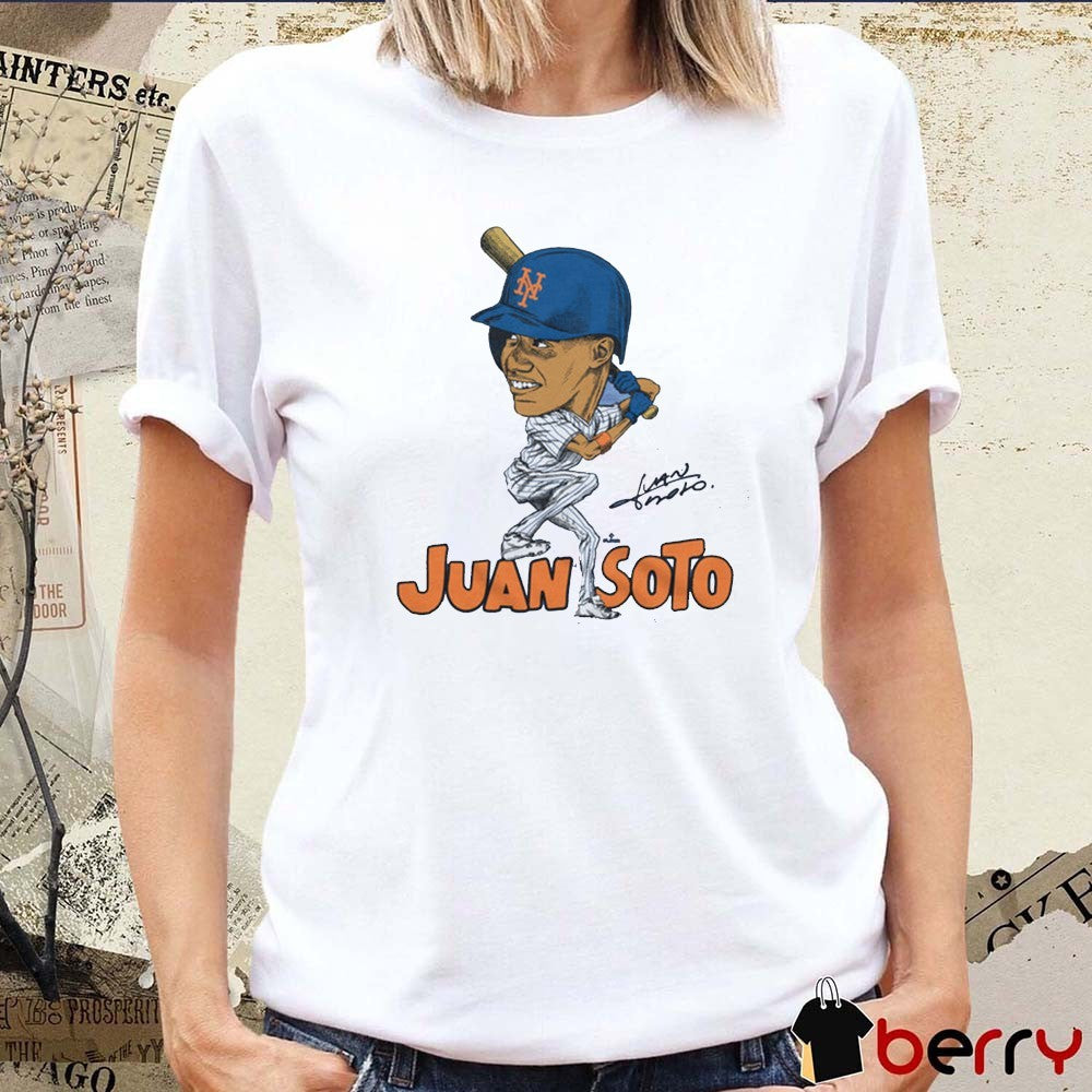 New York Mets Juan Soto Caricature Signature MLB 2025 t-shirt