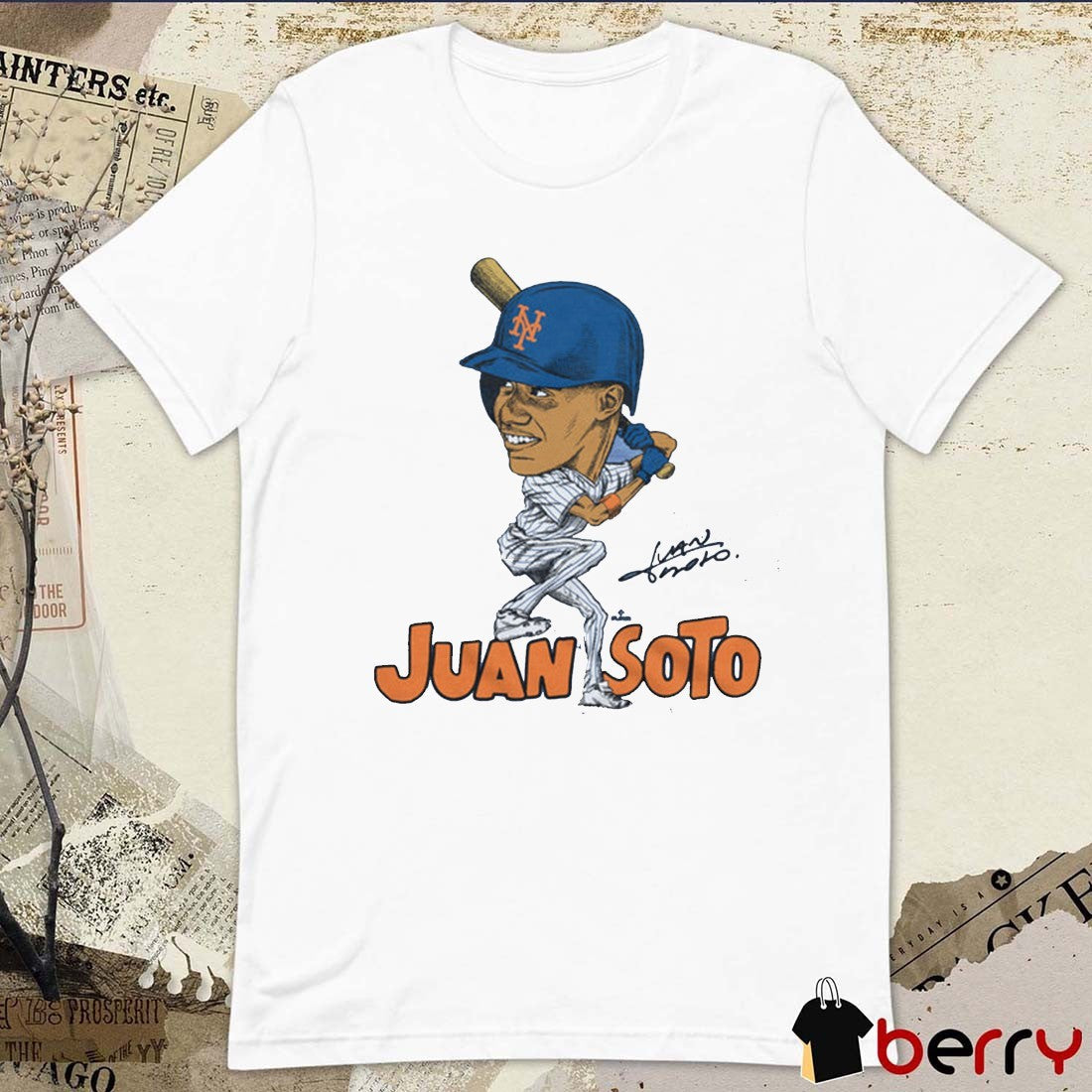 New York Mets Juan Soto Caricature Signature MLB 2025 t-shirt