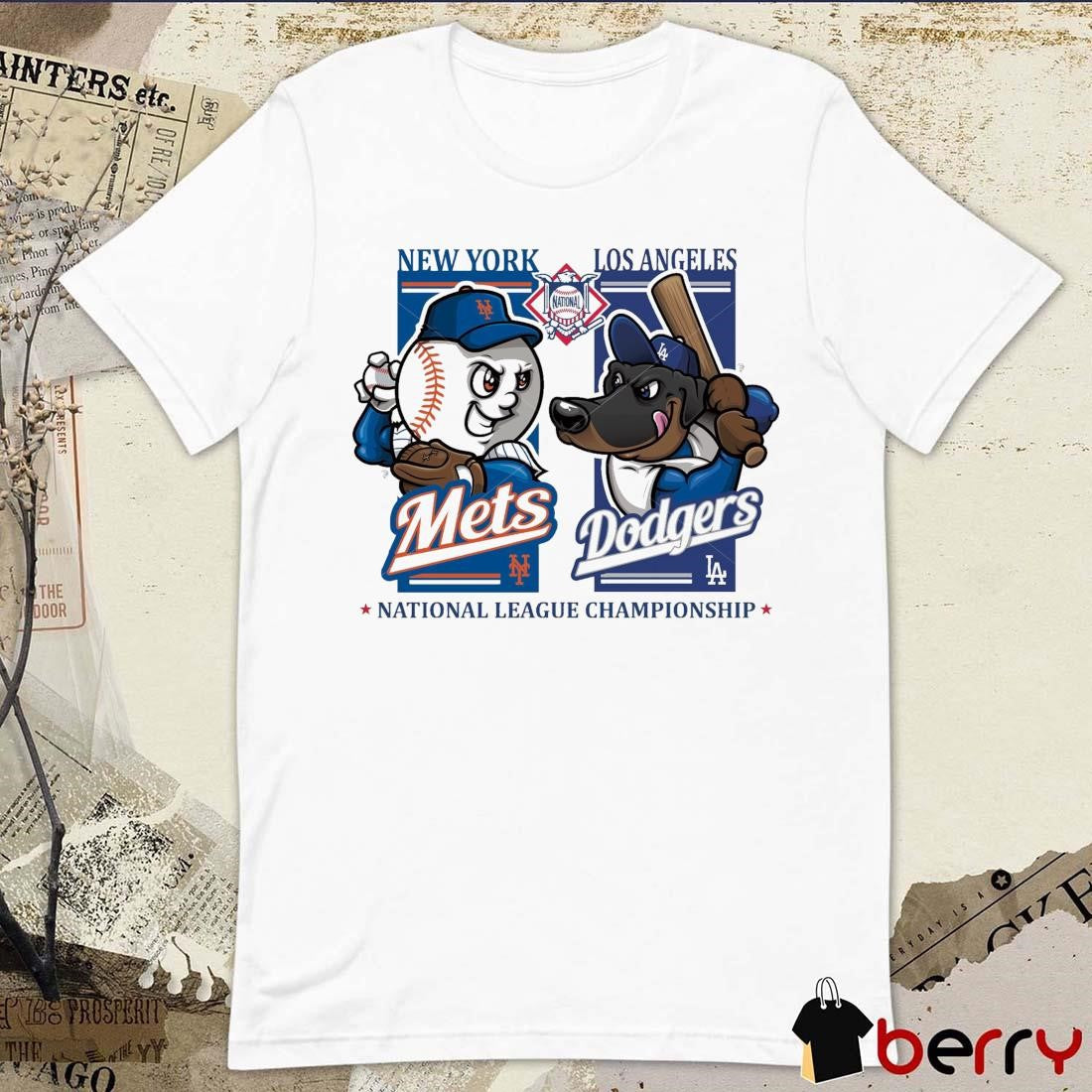 New York Mets Vs Los Angeles Dodgers MLB National League Championship 2024 Mascot t-shirt