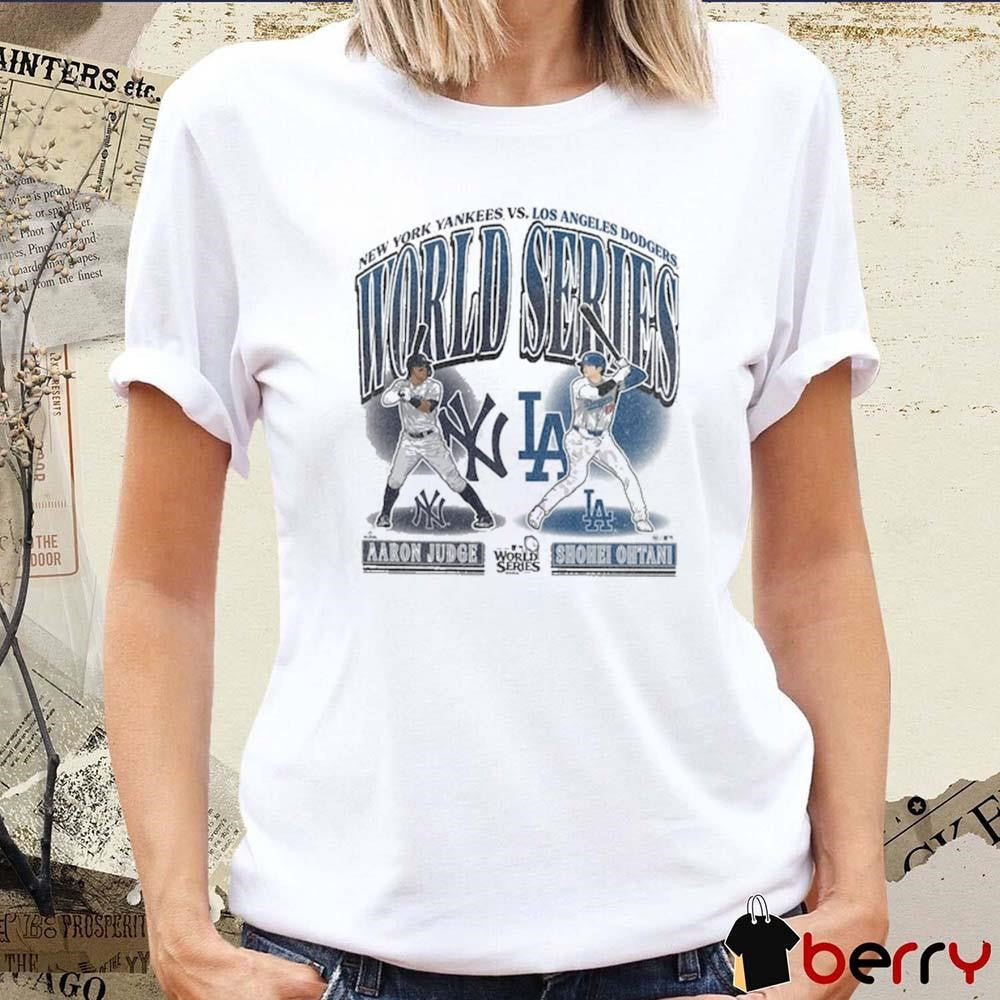 New York Yankees Aaron Judge vs. Los Angeles Dodgers Shohei Ohtani MLB 2024 World Series Matchup Franklin t-shirt