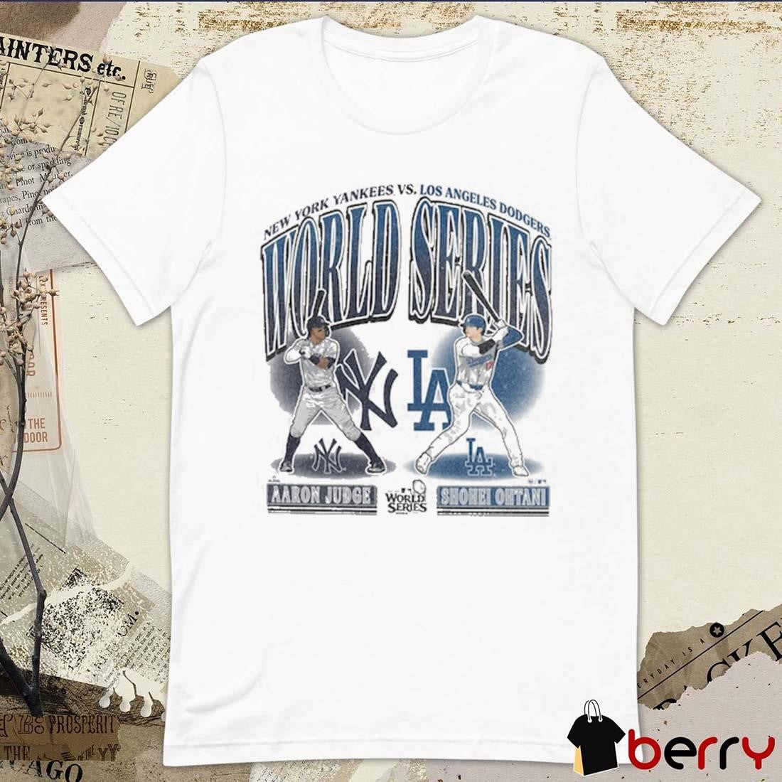 New York Yankees Aaron Judge vs. Los Angeles Dodgers Shohei Ohtani MLB 2024 World Series Matchup Franklin t-shirt