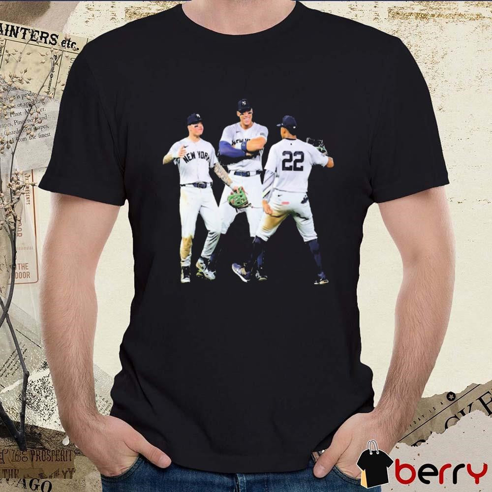 New York Yankees Alex Verdugo, Aaron Judge and Juan Soto, March 28, 2024 t-shirt