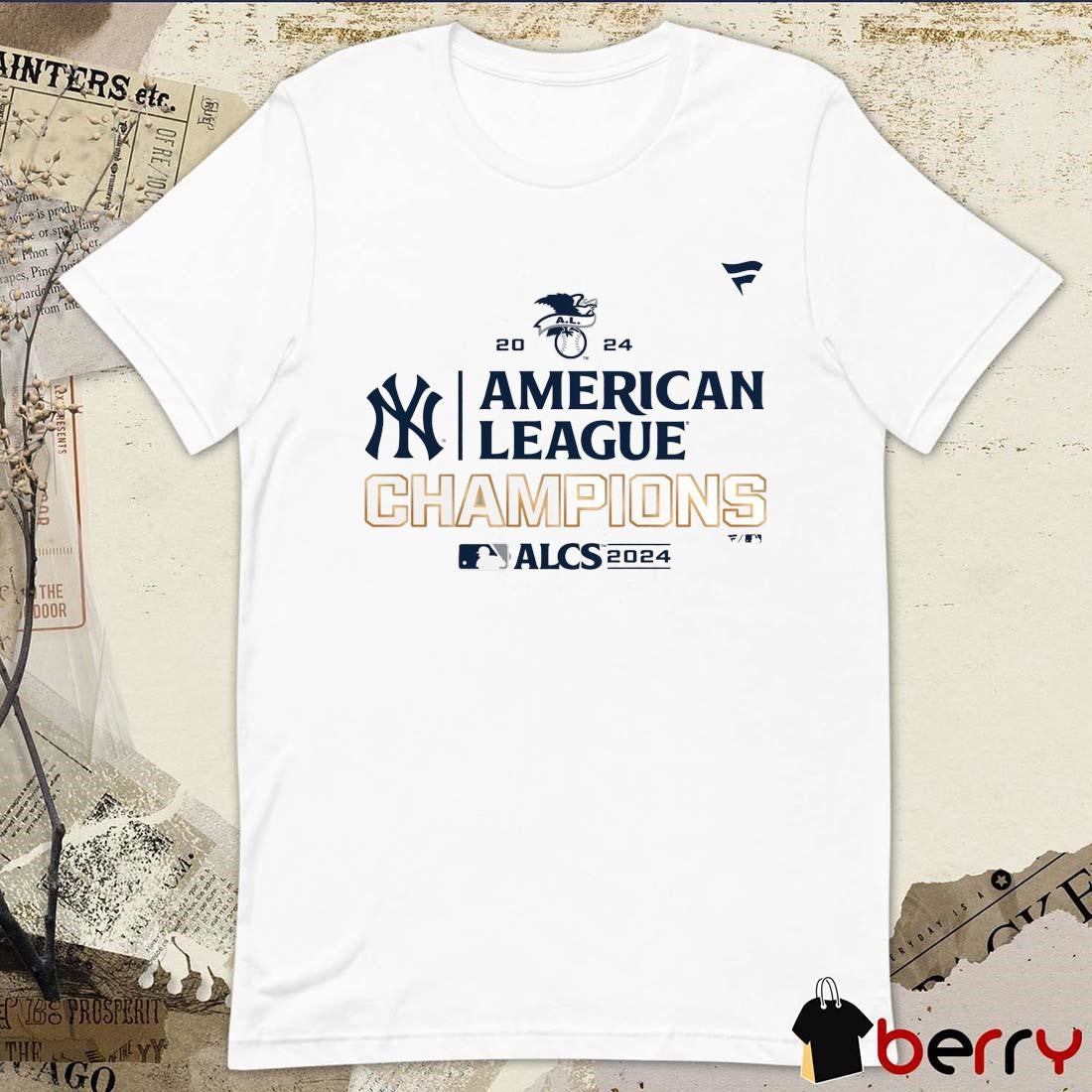 New York Yankees Heather 2024 ALCS American League Champions Locker Room t-shirt
