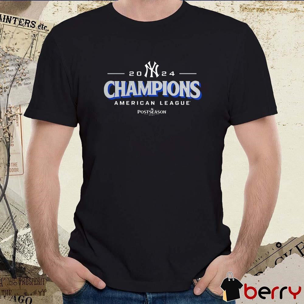 New York Yankees MLB 2024 American League Champions Bloop Single Roster Postseason t-shirt
