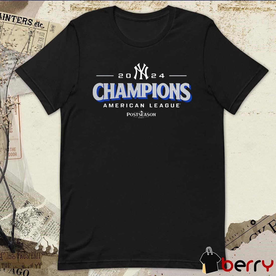 New York Yankees MLB 2024 American League Champions Bloop Single Roster Postseason t-shirt