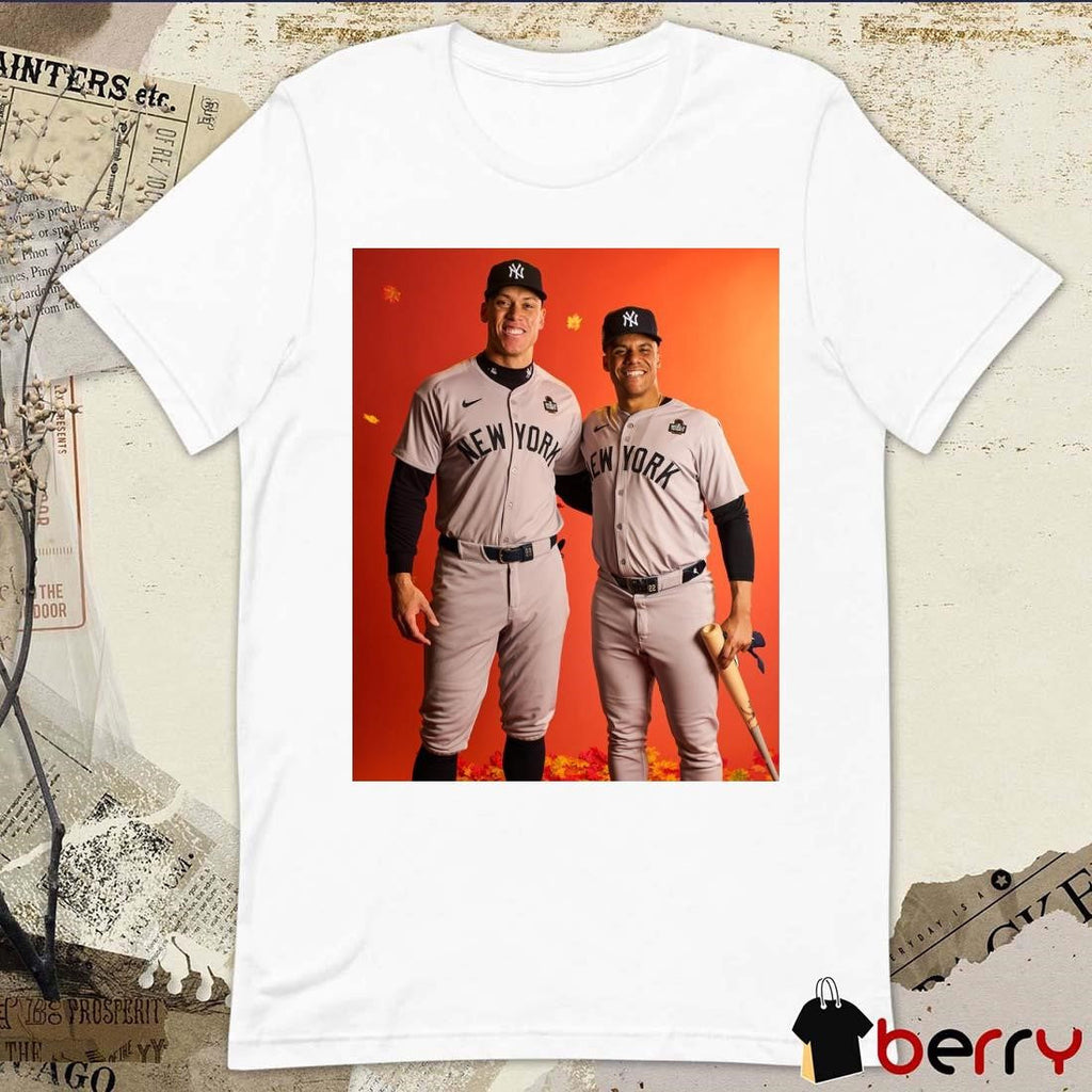 New York Yankees MLB Aaron Judge, Juan Soto and the Yankees in Game 1 of the World Series t-shirt