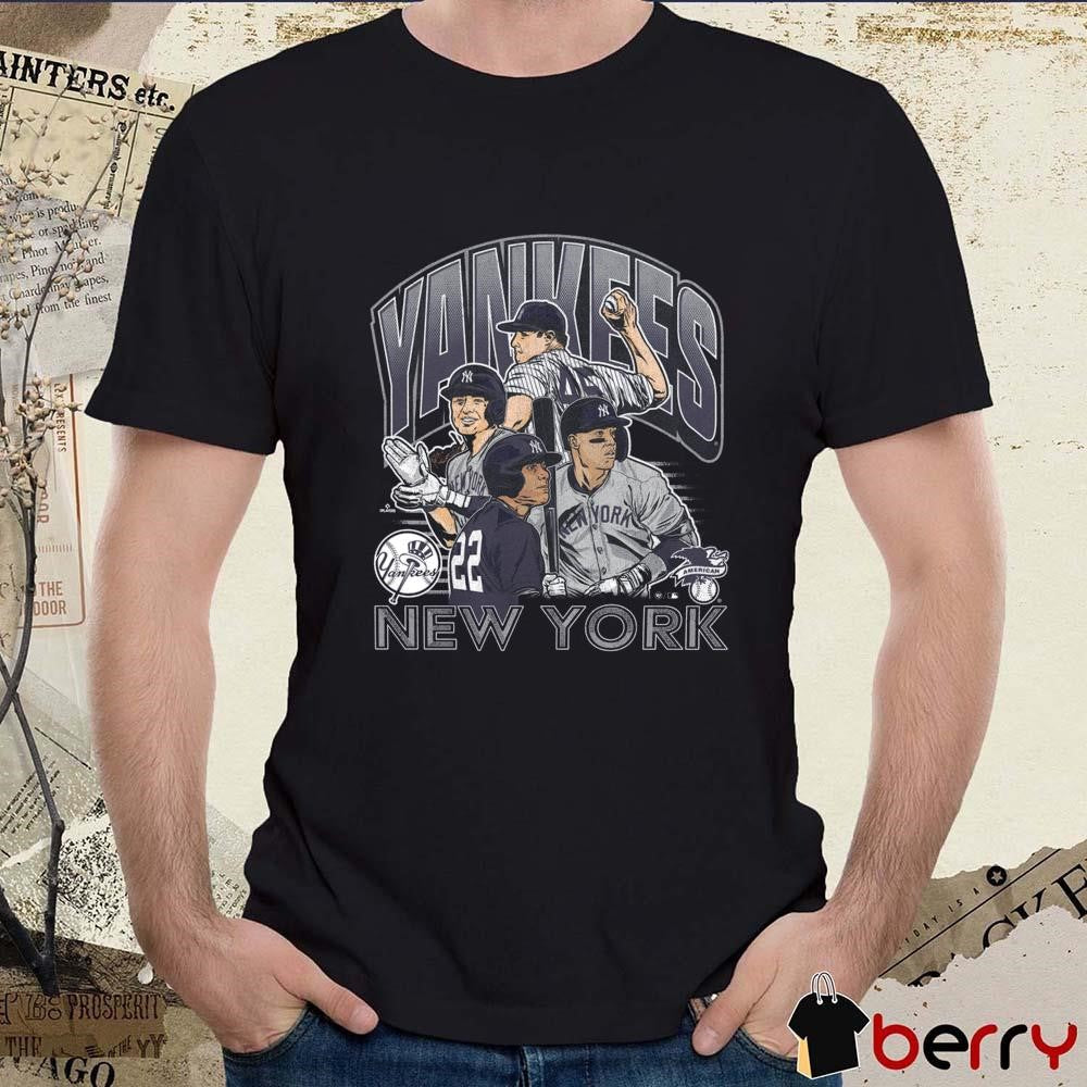 New York Yankees Multi Player MLB Painting t-shirt
