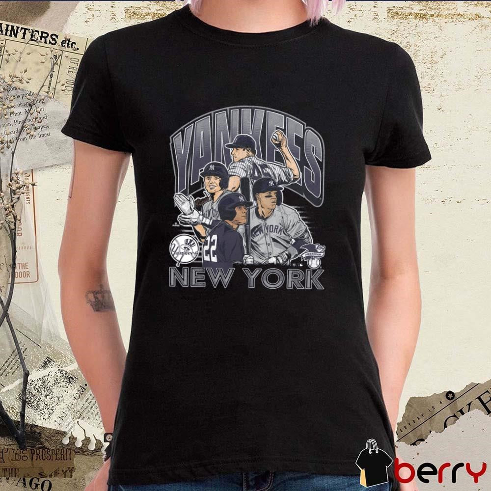 New York Yankees Multi Player MLB Painting t-shirt