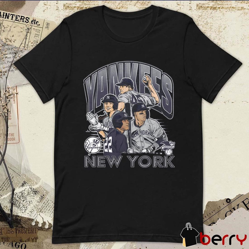 New York Yankees Multi Player MLB Painting t-shirt