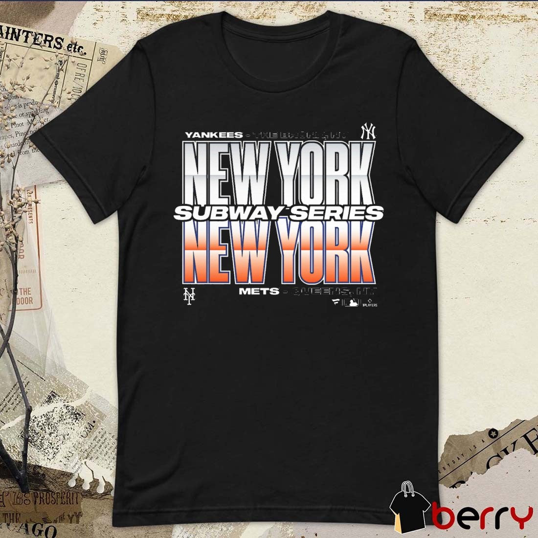 New York Yankees The Bronx NY vs. New York Mets Queens NY 2025 Subway Series Roster t-shirt