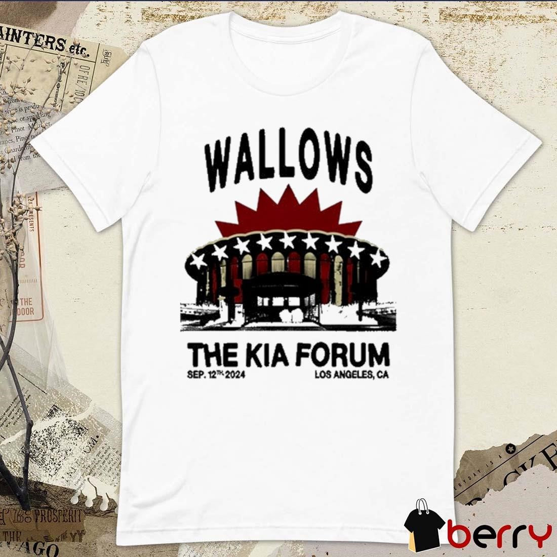 Niko Mukelyan Wallow The Kia Forum Sep 12 2024 LA t-shirt