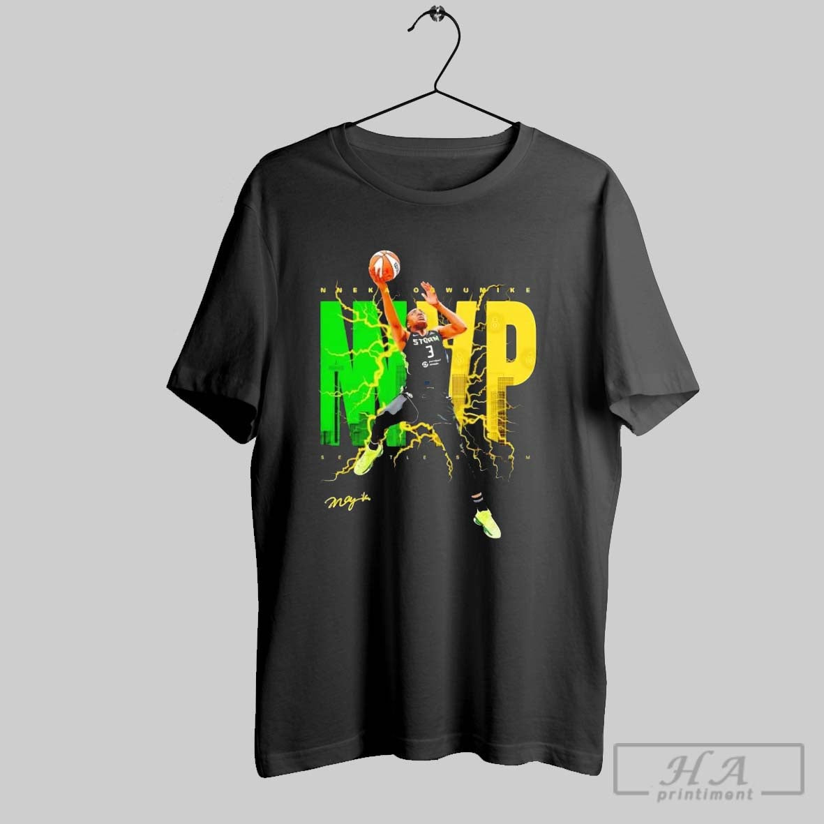 Official Nneka Ogwumike Jump Shot Mvp Seattle Storm Electric