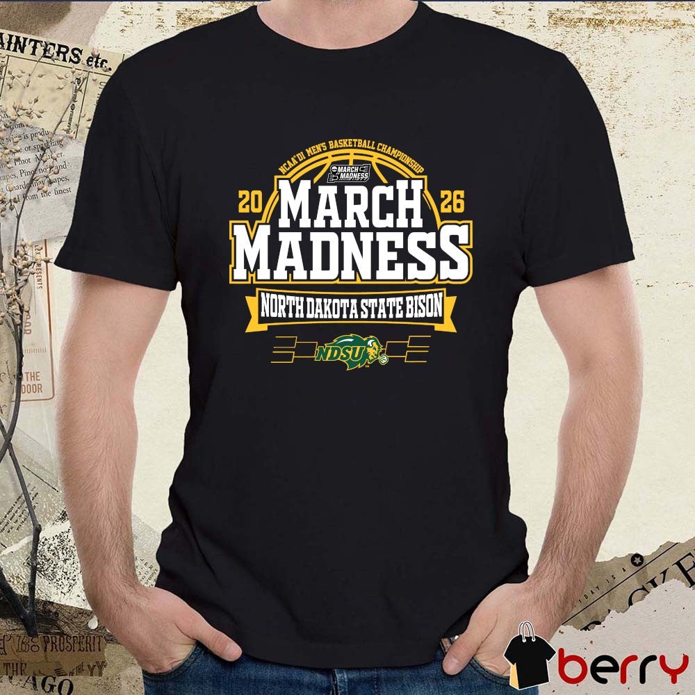 North Dakota State Bison 2026 NCAA DI Men’s Basketball Championship March Madness t-shirt