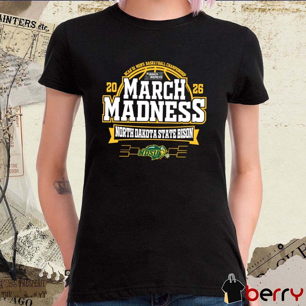 North Dakota State Bison 2026 NCAA DI Men’s Basketball Championship March Madness t-shirt