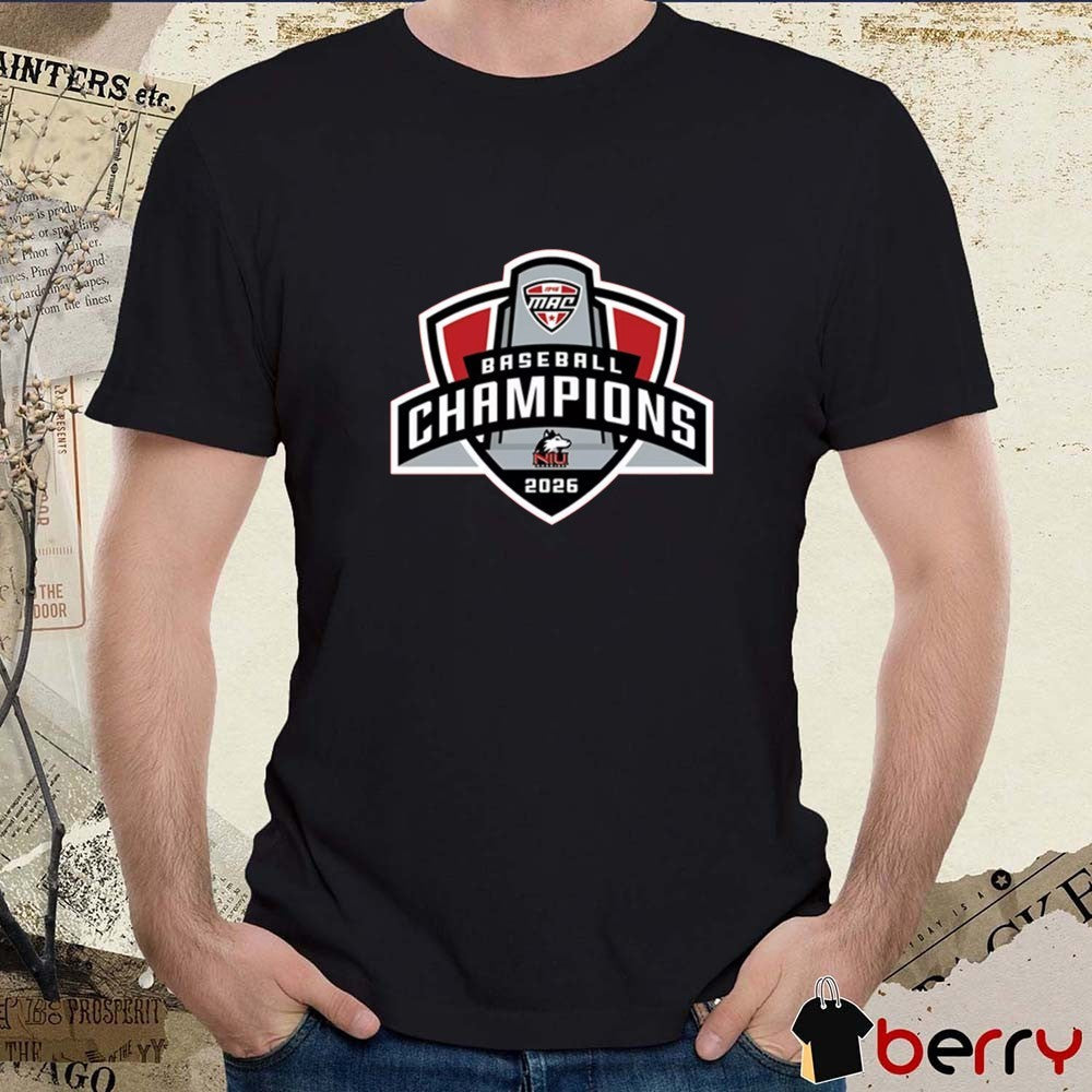 Northern Illinois Huskies 2026 MAC Baseball Tournament Champions Locker Room t-shirt