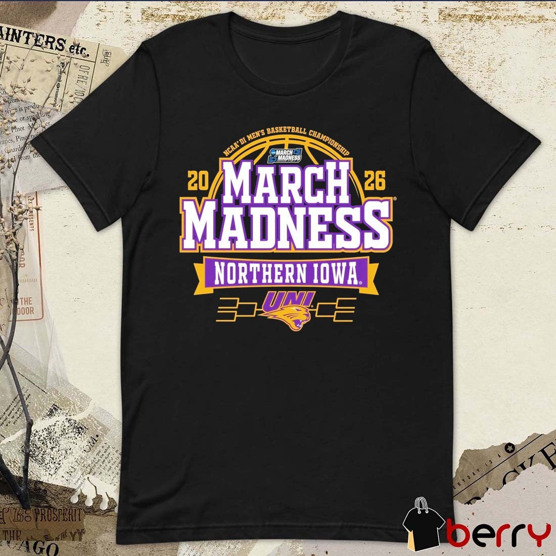 Northern Iowa Panthers 2026 NCAA DI Men’s Basketball March Madness Bound t-shirt