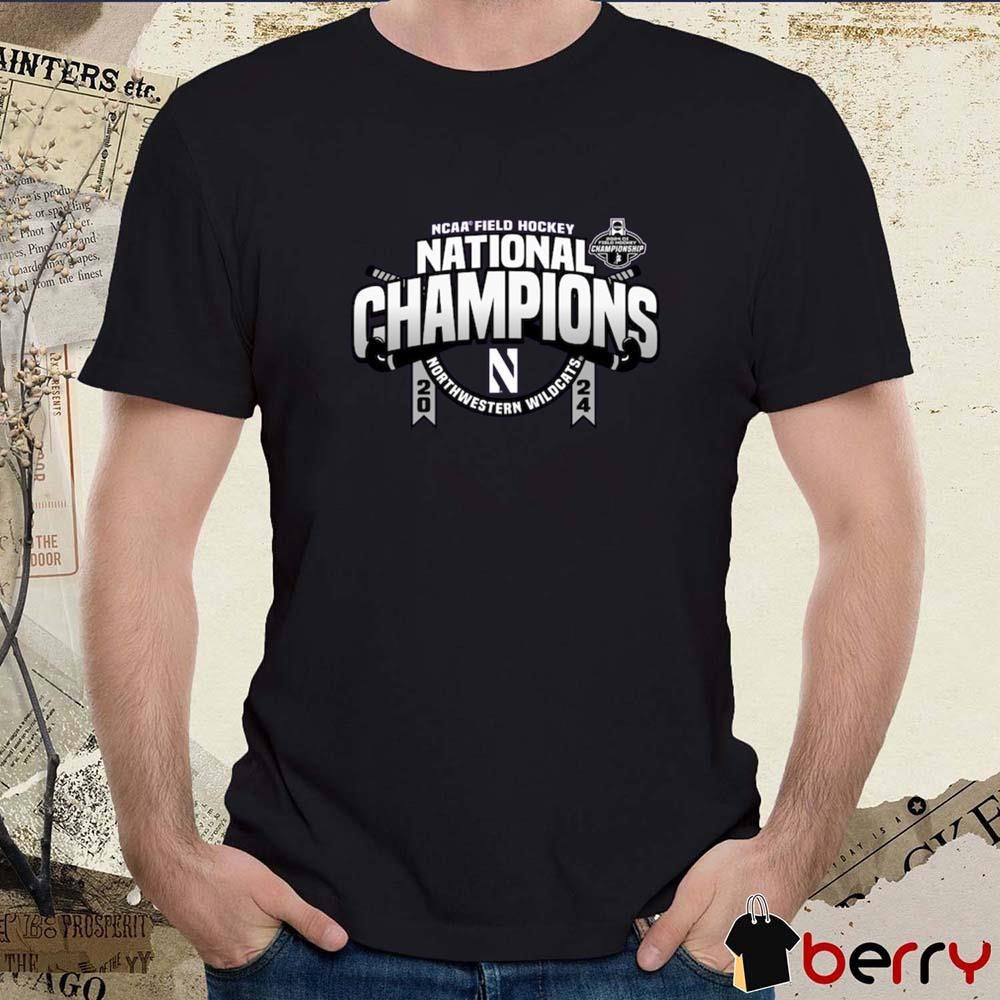 Northwestern Wildcats 2024 NCAA Field Hockey National Champions t-shirt