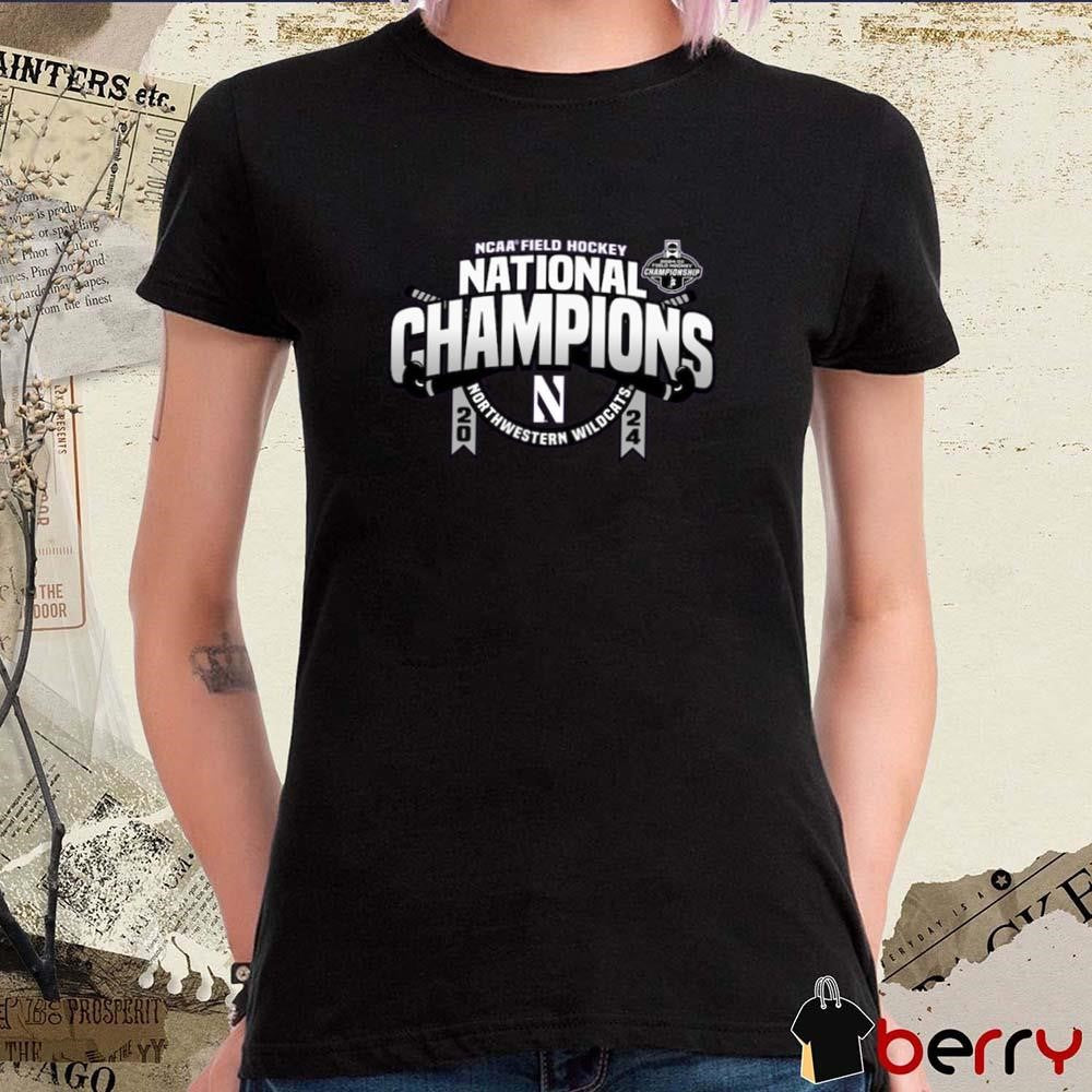 Northwestern Wildcats 2024 NCAA Field Hockey National Champions t-shirt